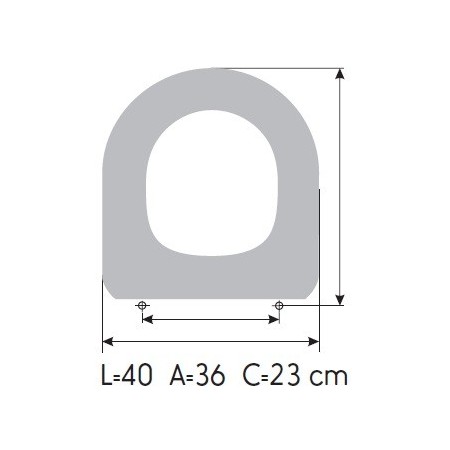 Tapa WC ROCA MERIDIAN N COMPACT