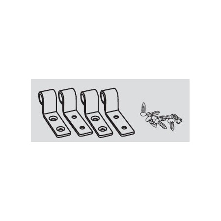 Juego Soportes Tapa-Aro Inox Standard