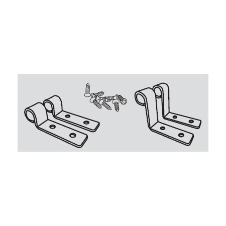 Juego Soportes Tapa-Aro Inox Horizontal