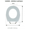 ASIENTO INFANTIL SANGRA - MODELO ANTIGUO (SOLO ARO)