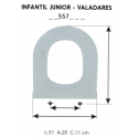 Abattant WC enfant JUNIOR-VALADARES (anneau simple)