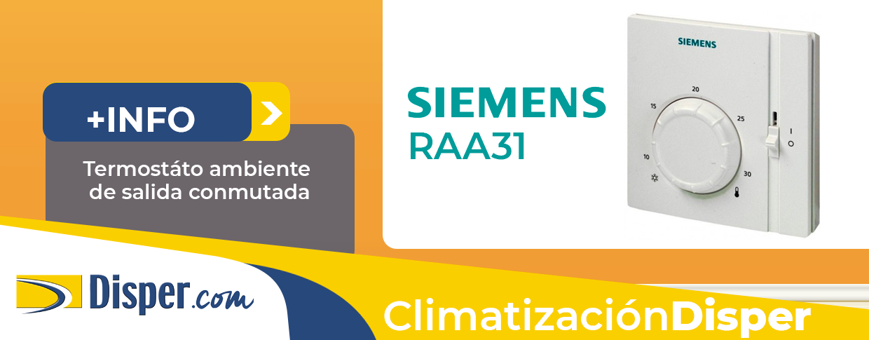RAA31 Termostato ambiente Siemens